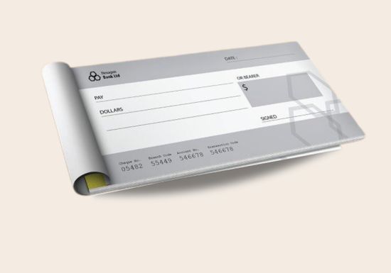 cheque book printing
